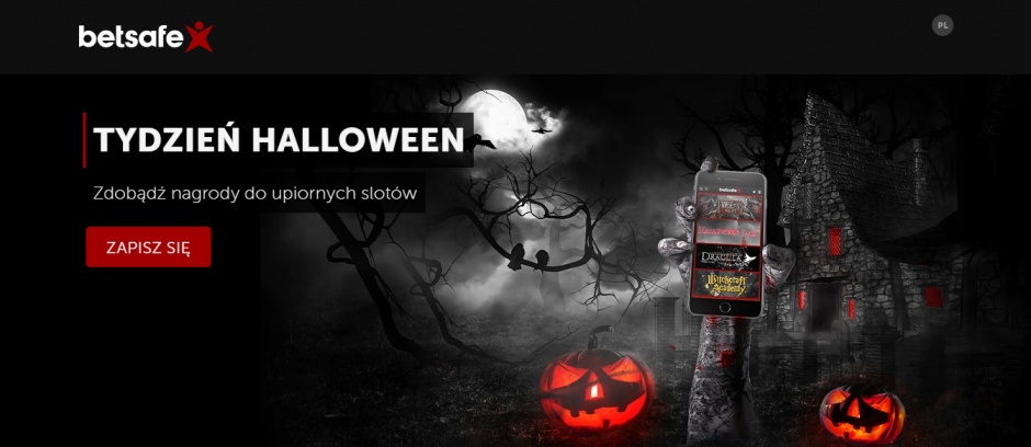 Tydzień Halloween to najnowsza promocja w Kasynie Betsafe