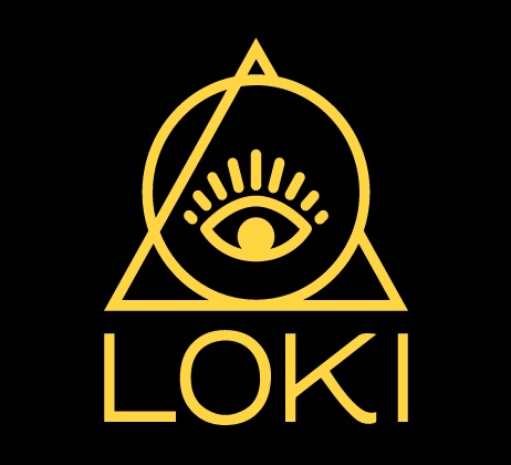 Tak wygląda logo LOKI Casino z okiem opatrzności